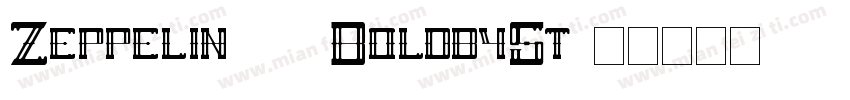 Zeppelin 42 BoldbySt字体转换